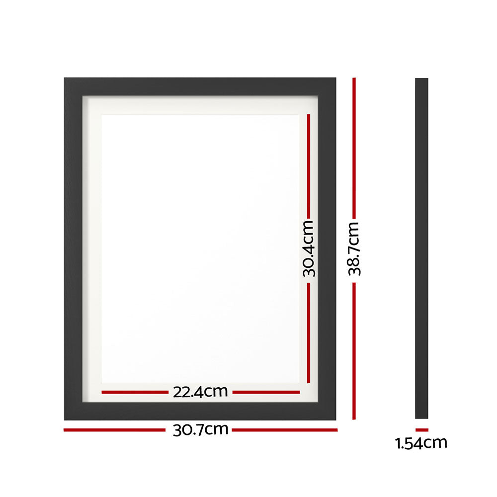 Artiss Photo Frame 3PCS Set Black Artiss