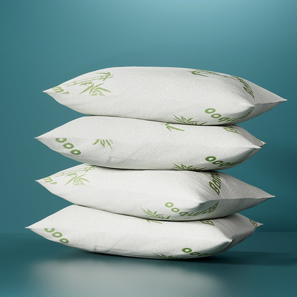 Giselle Bedding 4 Pack Bamboo Pillow Family Hotel Giselle Bedding