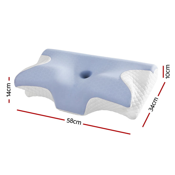 Giselle Bedding Memory Foam Pillow Ergonomic Contour Awezingly