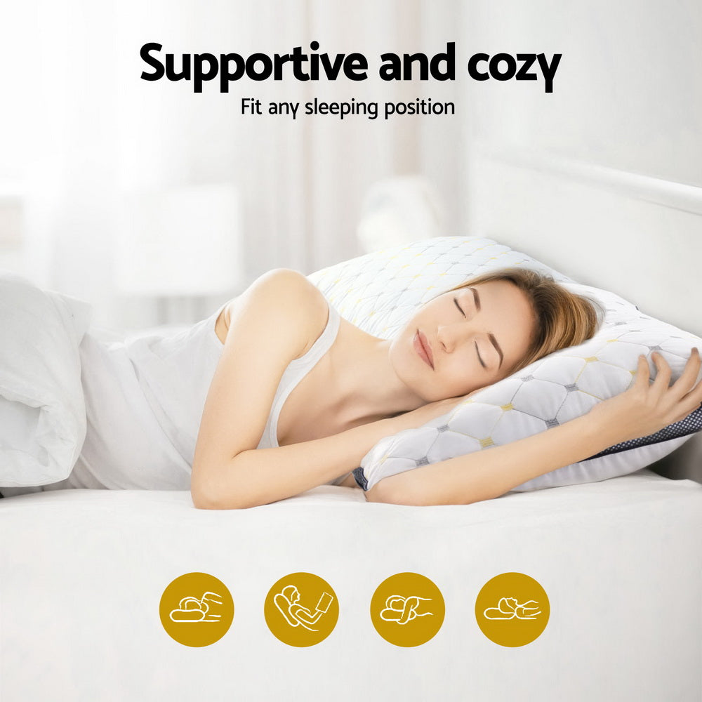 Giselle 2pcs Pillows Microfibre Awezingly