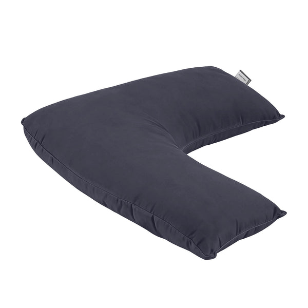 Giselle V Shape Pillow Boomerang Nursing Body Cushion Grey Awezingly