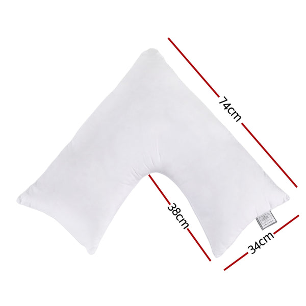 Giselle V Shape Pillow Boomerang Nursing Body Cushion Giselle Bedding