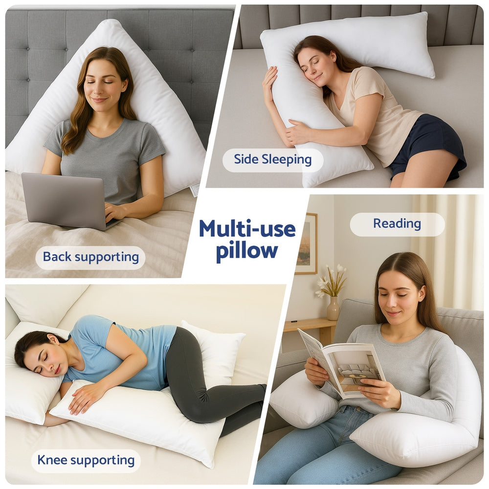 Giselle V Shape Pillow Boomerang Nursing Body Cushion Giselle Bedding