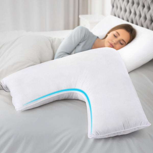 Giselle V Shape Pillow Boomerang Nursing Body Cushion Giselle Bedding
