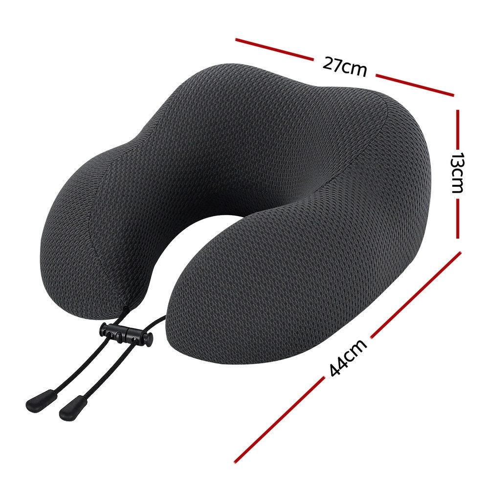 Giselle Bedding Travel Neck Pillow U-Shape Support Memory Foam Plane Car Cushion Giselle Bedding