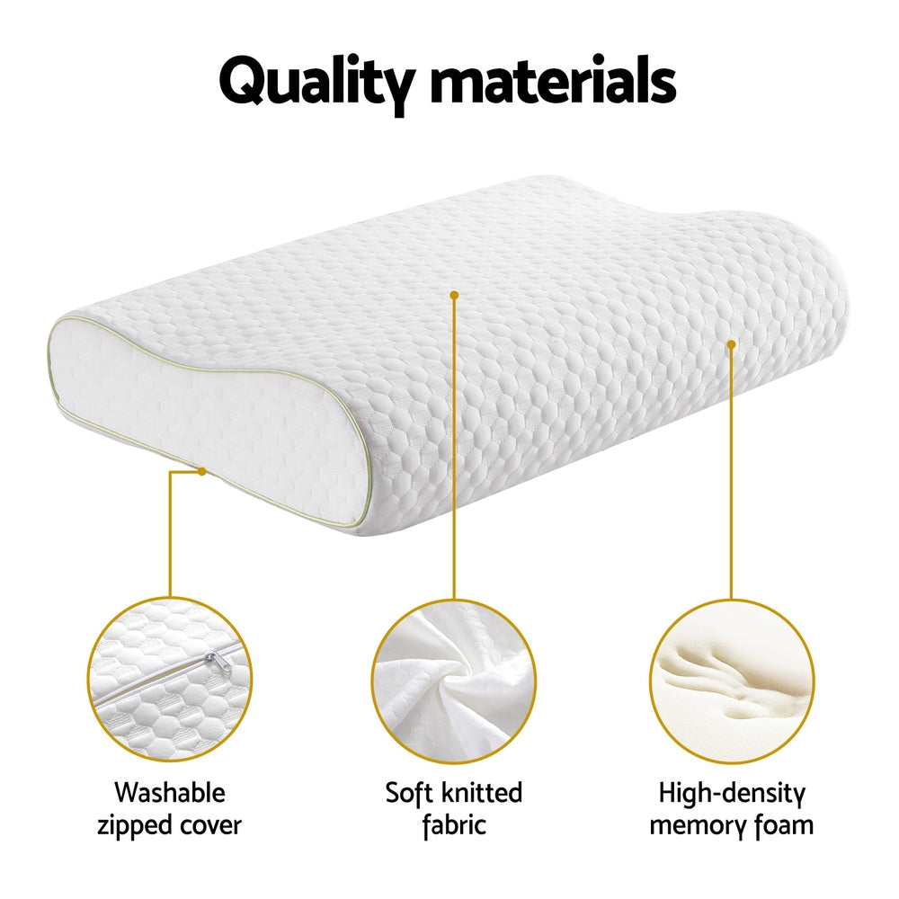 Giselle Memory Foam Pillow Contour Neck Giselle Bedding