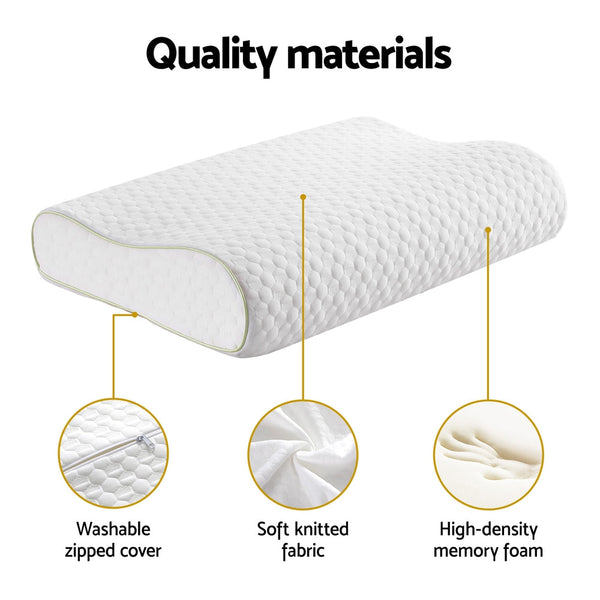 Giselle Memory Foam Pillow Contour Neck Giselle Bedding