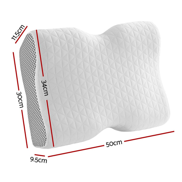 Giselle Memory Foam Pillow Contour Neck Giselle Bedding