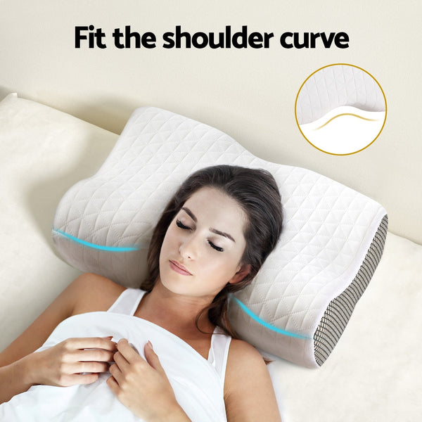Giselle Memory Foam Pillow Contour Neck Giselle Bedding