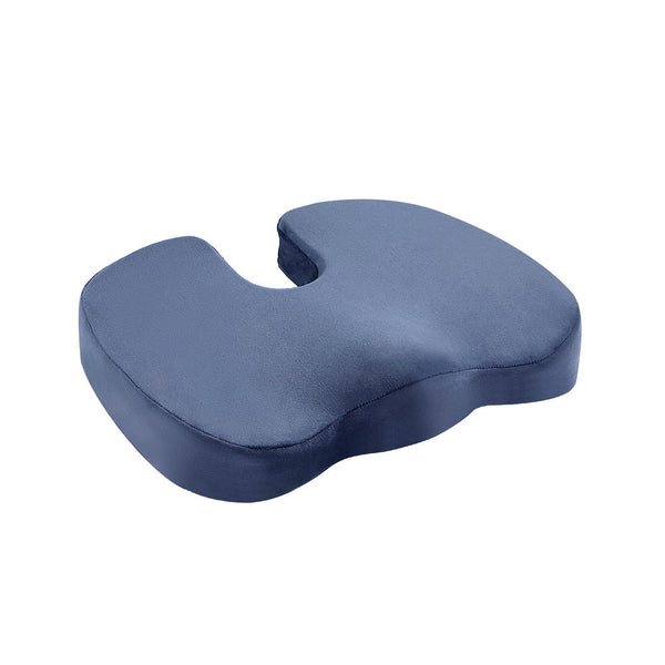 Giselle Bedding Seat Cushion Memory Foam Pillow Back Pain Relief Chair Pad Blue Awezingly