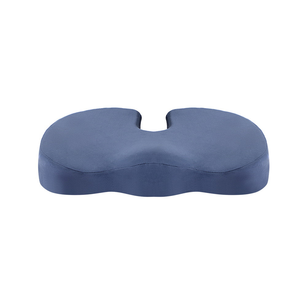 Giselle Bedding Seat Cushion Memory Foam Pillow Back Pain Relief Chair Pad Blue Awezingly