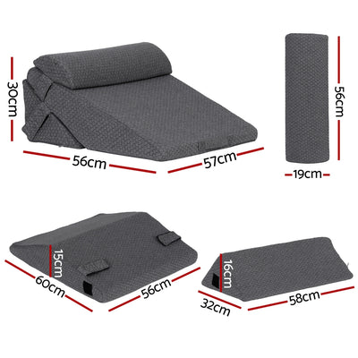 Giselle Bedding Adjustable Wedge Pillow Grey