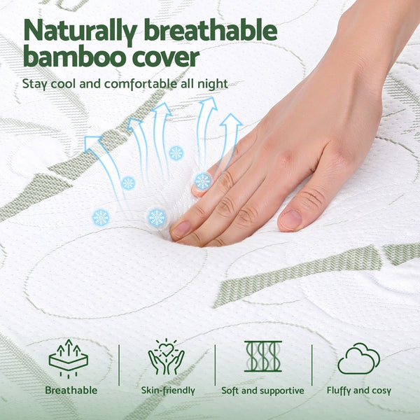 Giselle Bedding Wedge Pillow Gel Memory Foam Ergonomic Support Bamboo Cover Awezingly