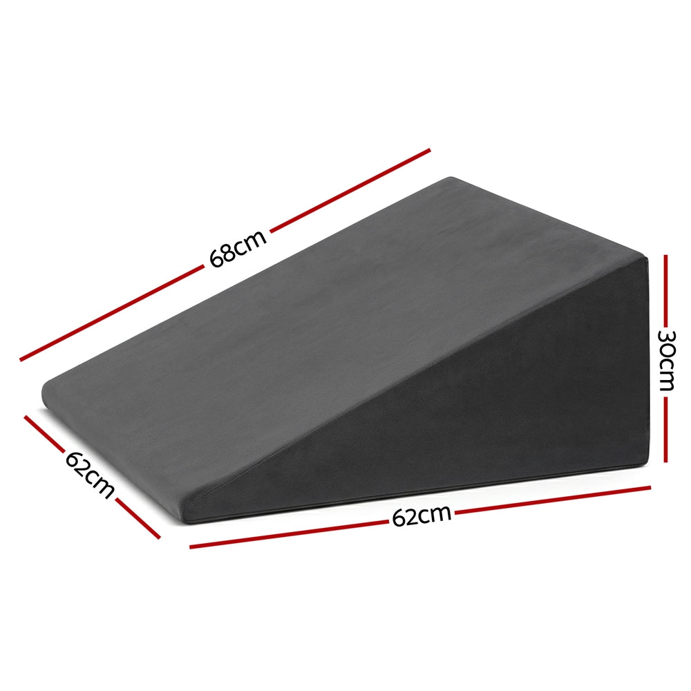 Giselle Bedding Wedge Pillow Grey Giselle Bedding