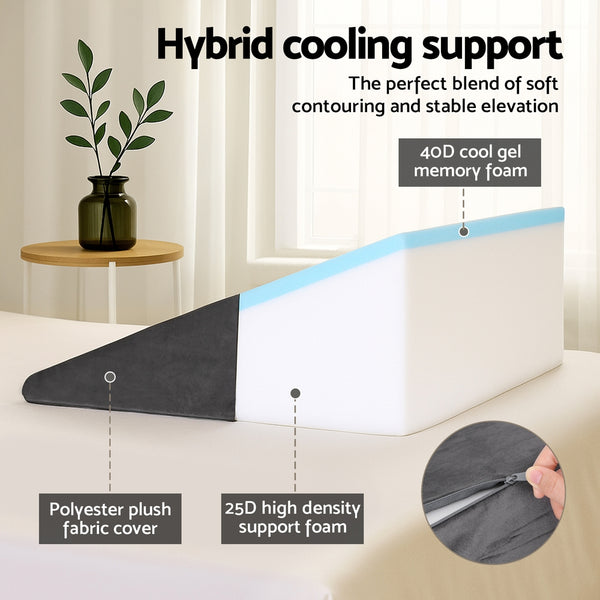 Giselle Bedding Wedge Pillow Grey Giselle Bedding