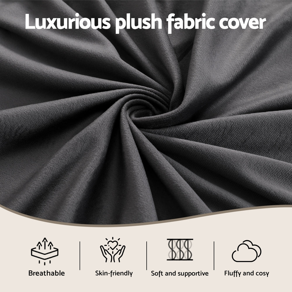 Giselle Bedding Wedge Pillow Grey Giselle Bedding