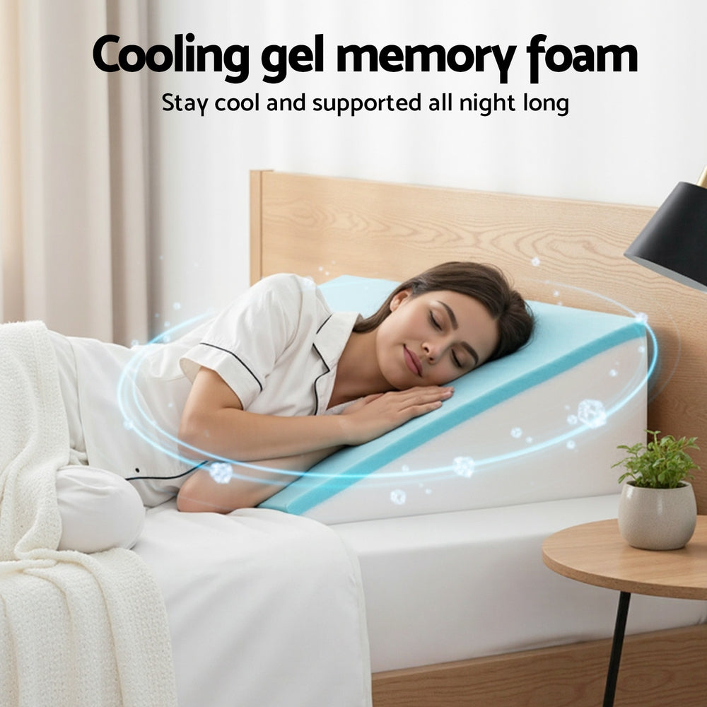 Giselle Bedding Wedge Pillow Grey Giselle Bedding