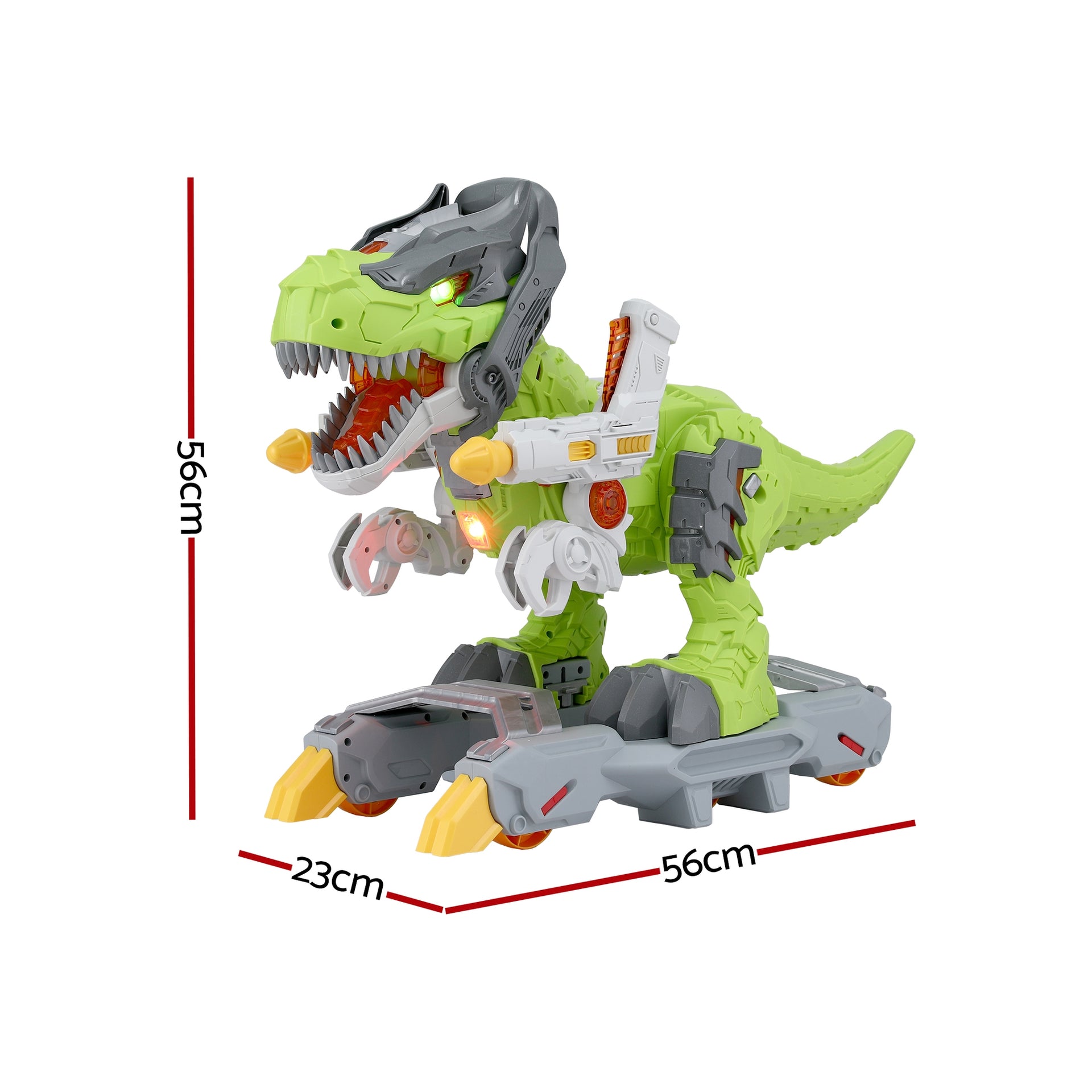 Keezi Kids Dinosaur Ride On Push Car Toy with Spray Function Indoor Outdoor Toys Awezingly