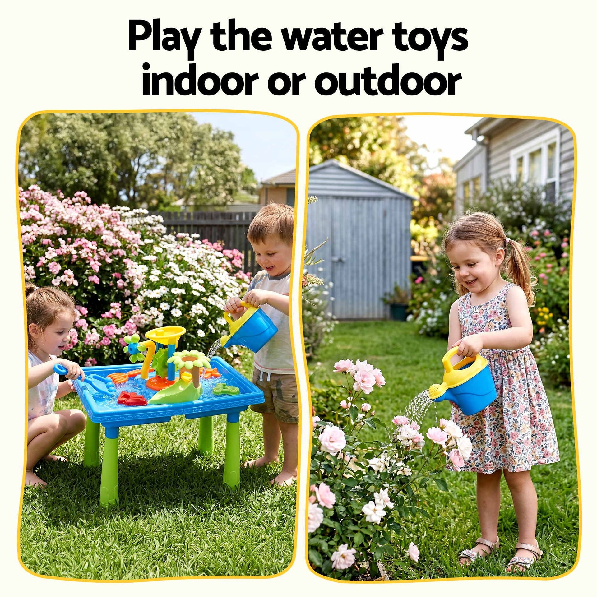 Keezi Ride On Digger with Sand and Water Table Sandpit Toys Set Keezi