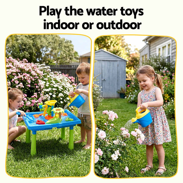 Keezi Ride On Digger with Sand and Water Table Sandpit Toys Set Keezi