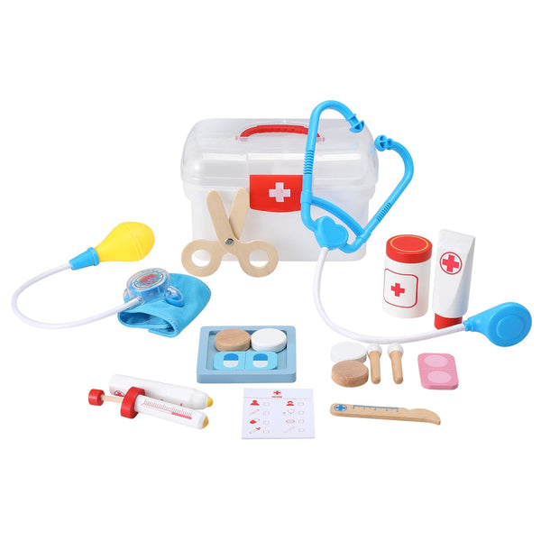 Keezi Kids Doctor Nurse Medical Case Pretend Play Set Stethoscope Medicine Toys Keezi