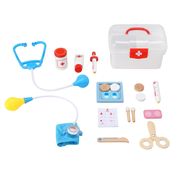 Keezi Kids Doctor Nurse Medical Case Pretend Play Set Stethoscope Medicine Toys Keezi