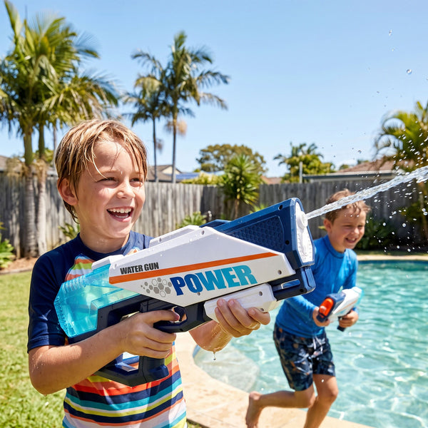 Keezi Kids Water Gun 600cc Water Blaster Toy for Pool Beach Play Blue Awezingly