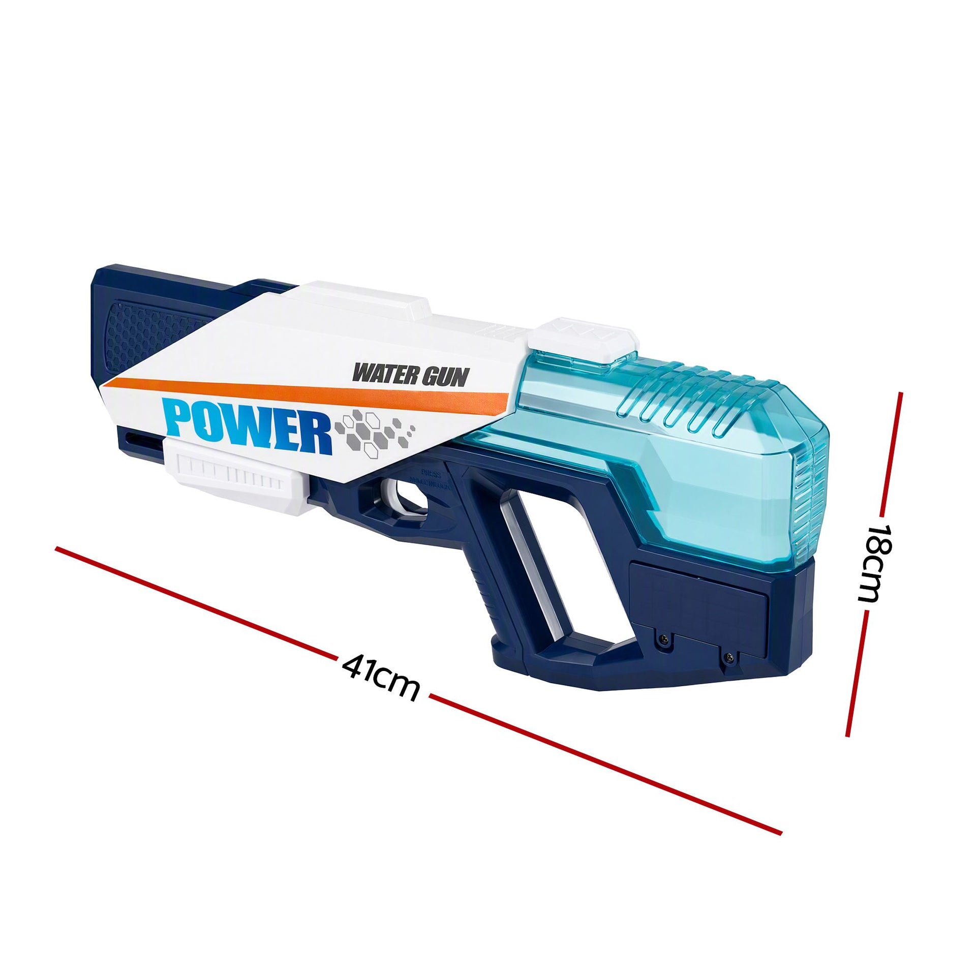 Keezi Kids Water Gun 600cc Water Blaster Toy for Pool Beach Play Blue Awezingly