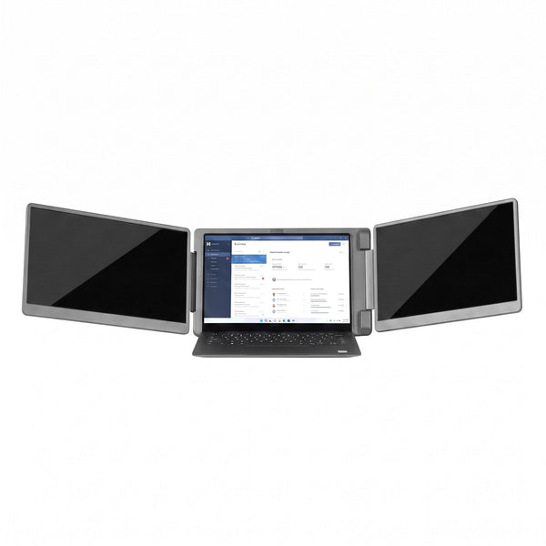 Devanti 14 Inch Portable Monitor Laptop Screen Extender Triple Display Awezingly