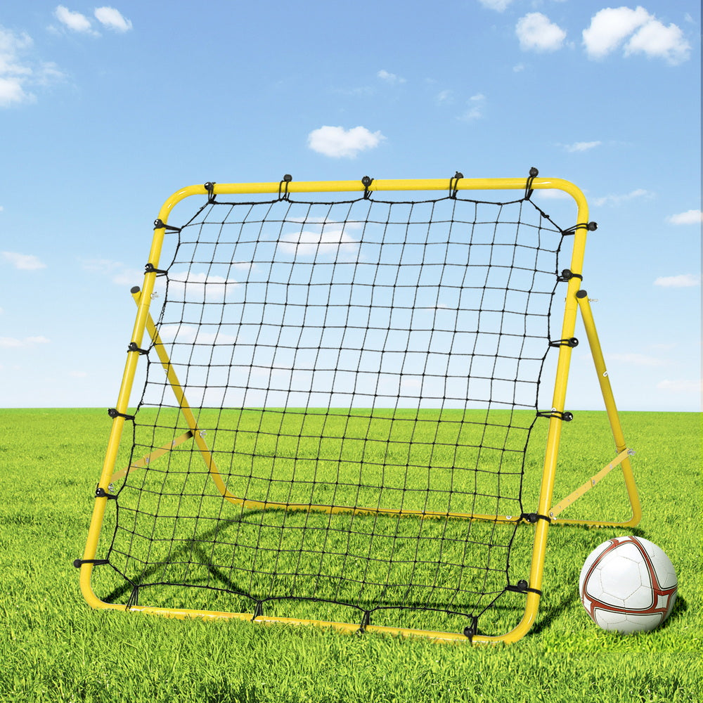 Everfit Baseball Soccer Net Rebounder Football Goal Net Sports Training Aid Yellow Everfit