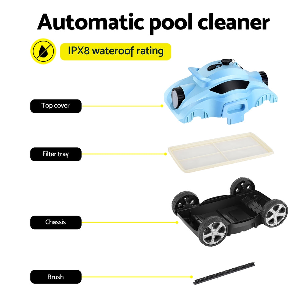 Aqua Buddy Robotic Pool Cleaner Automatic Floor Vacuum Robot Swimming Cordless Awezingly