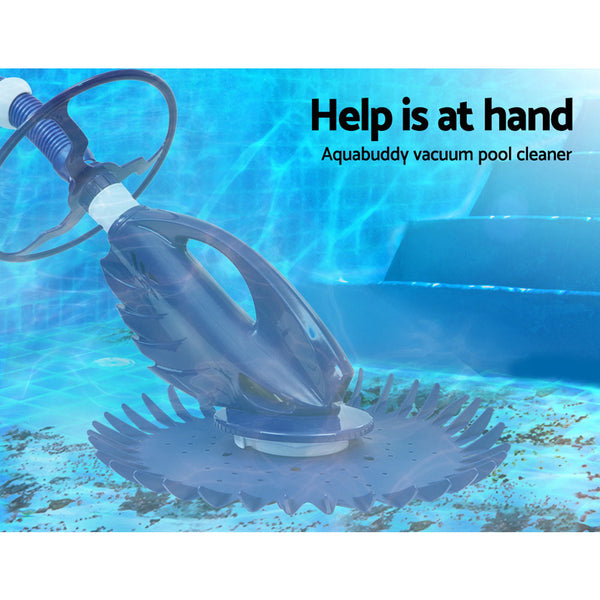 Aquabuddy Pool Cleaner Automatic Swimming Floor Climb Wall Vacuum 10M Hose Awezingly
