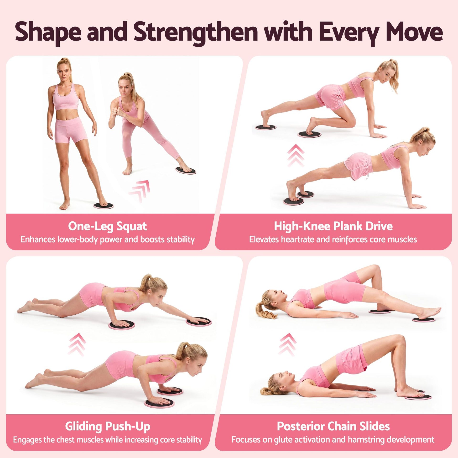 Everfit Pilates Ring Set for Women, 15pcs Home Workout Pilates Equipment with Ring, Ball, Yoga Socks, D-Ring etc. Pilates Starter Kit for Strength, Toning and Flexibility Pink Everfit