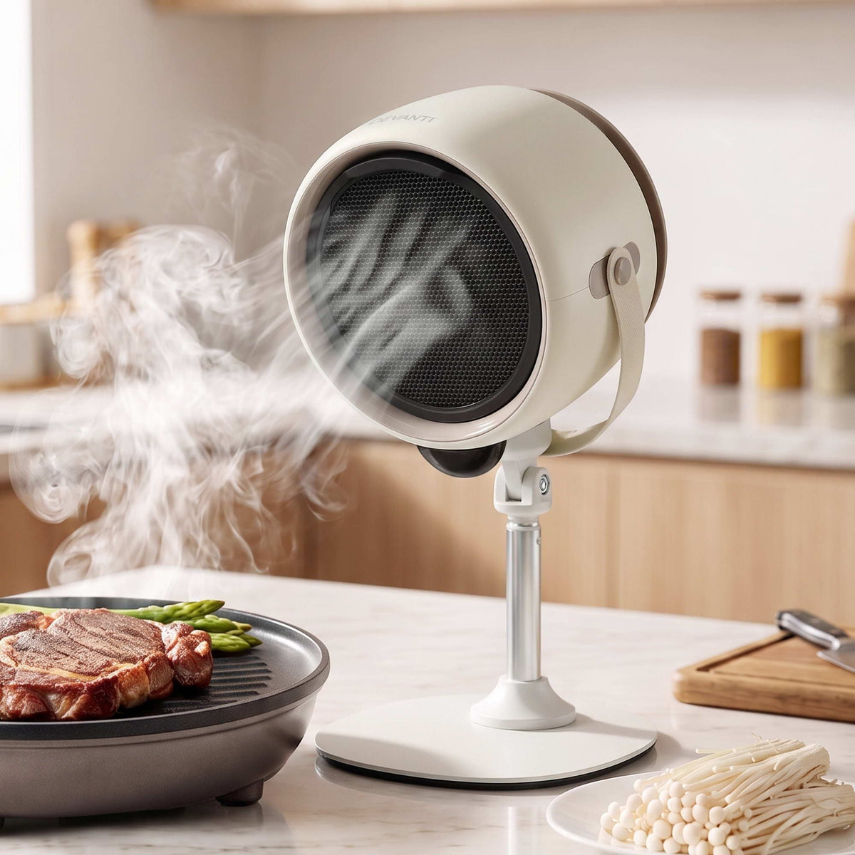 Devanti Portable Range Hood 5-Speed Rechargeable Desktop Extractor Fan BBQ Awezingly