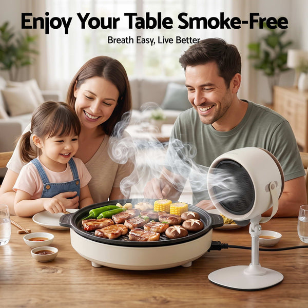 Devanti Portable Range Hood 5-Speed Rechargeable Desktop Extractor Fan BBQ Awezingly