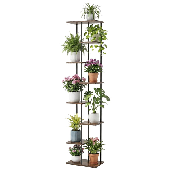 Artiss 8 Tiers Plant Stand Metal Flower Pots Shelf Indoor Outdoor Garden Home Artiss