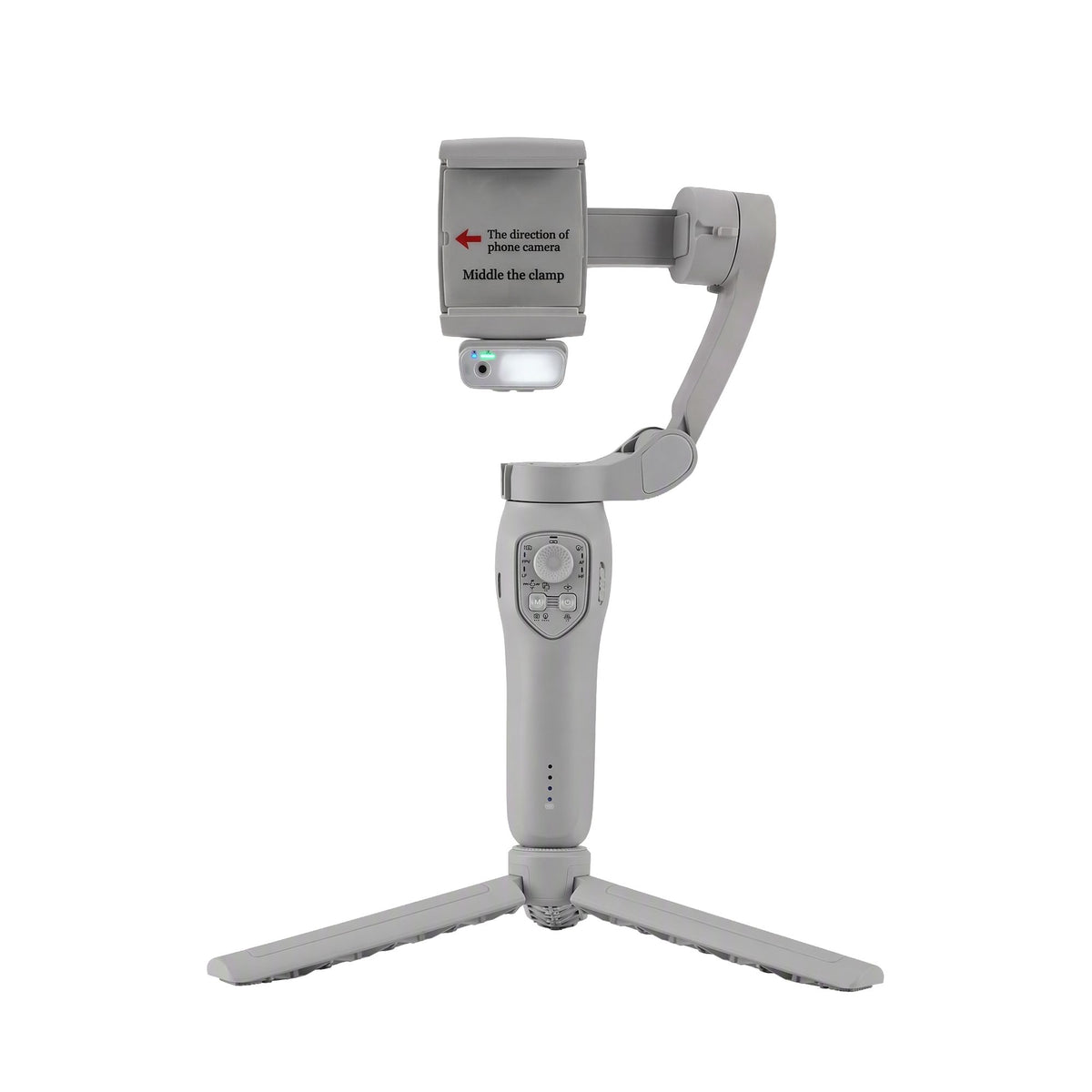 Devanti 3-Axis Handheld Gimbal Stabilizer for Smartphone & Tripod AI Tracking Fill Light Awezingly