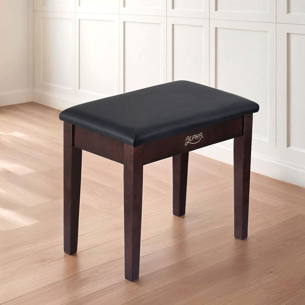 Alpha Piano Bench Stool with Storage Wooden PU Leather Alpha