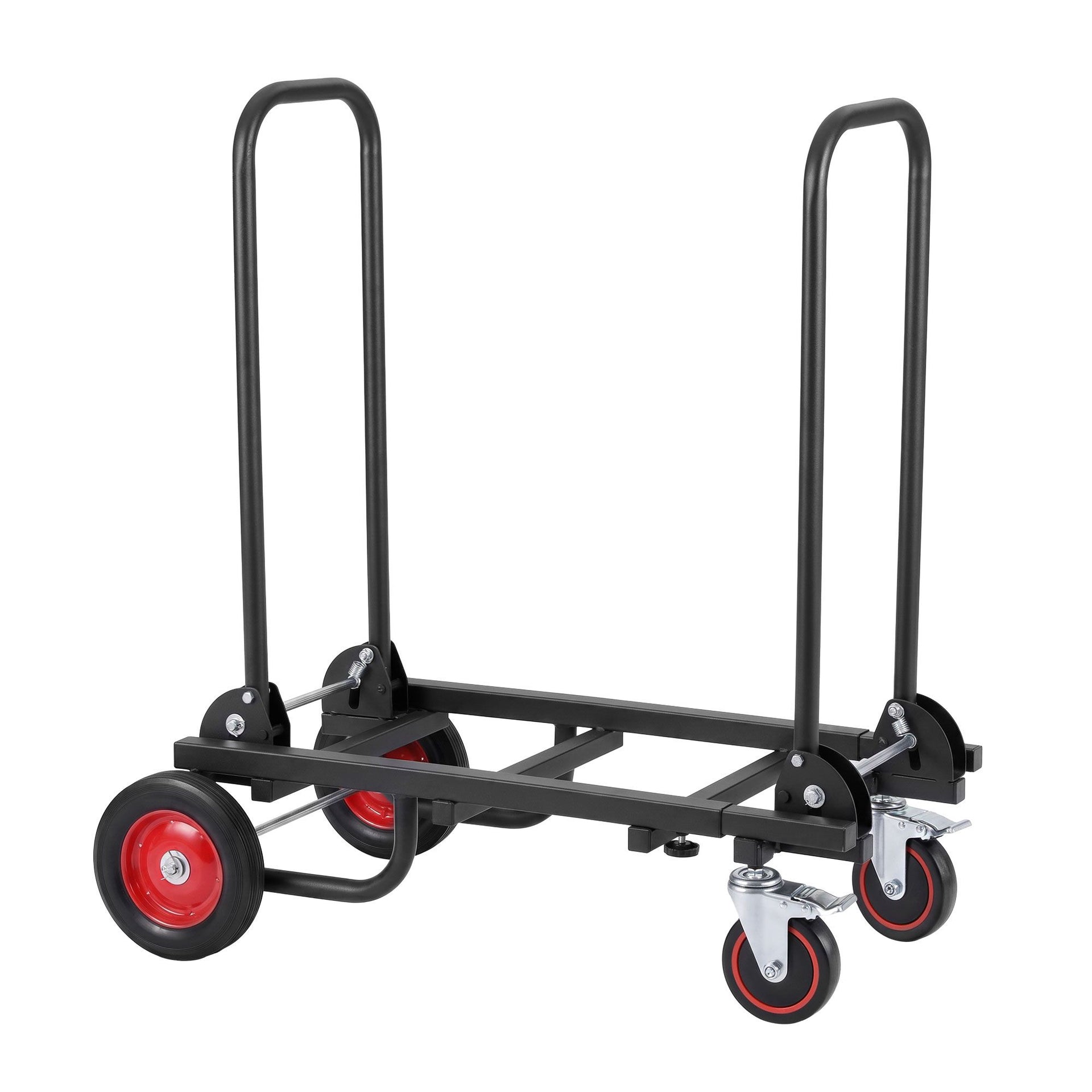 Giantz Foldable Hand Trolley Collapsible Transport Cart 180kg Load Black Awezingly