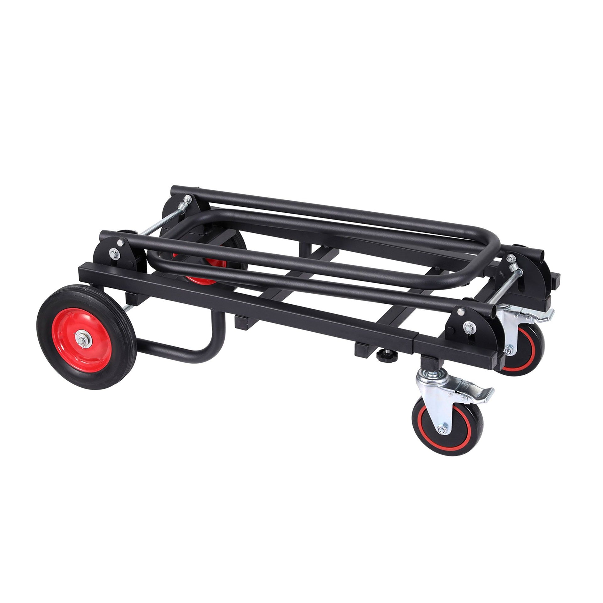 Giantz Foldable Hand Trolley Collapsible Transport Cart 180kg Load Black Awezingly