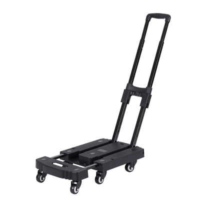 Giantz Folding Hand Truck Platform Trolley Foldable Dolly Cart 200kg Load Black