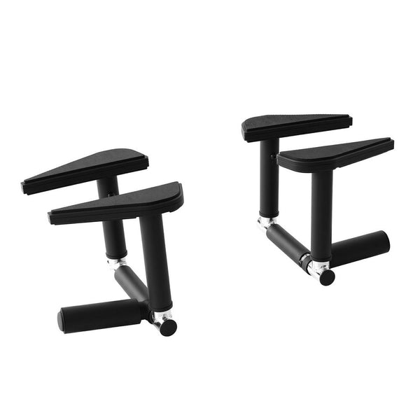Everfit 2Pcs/Set Pull Up Bar Portable Foldable Dip Station Multi Gym 120kg Home Power Station Black Awezingly