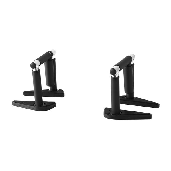 Everfit 2Pcs/Set Pull Up Bar Portable Foldable Dip Station Multi Gym 120kg Home Power Station Black Awezingly