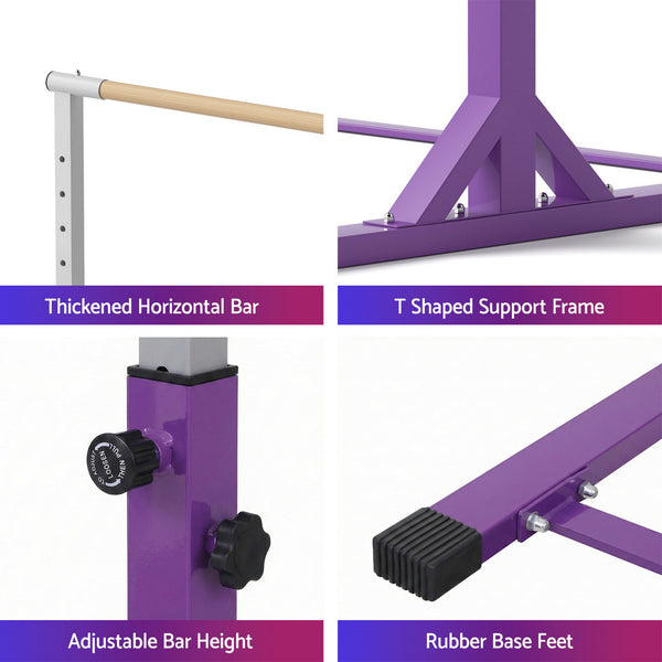 Everfit Kids Gymnastics Bar Pull Up Station Monkey Bar Adjustable Indoor Garden Awezingly