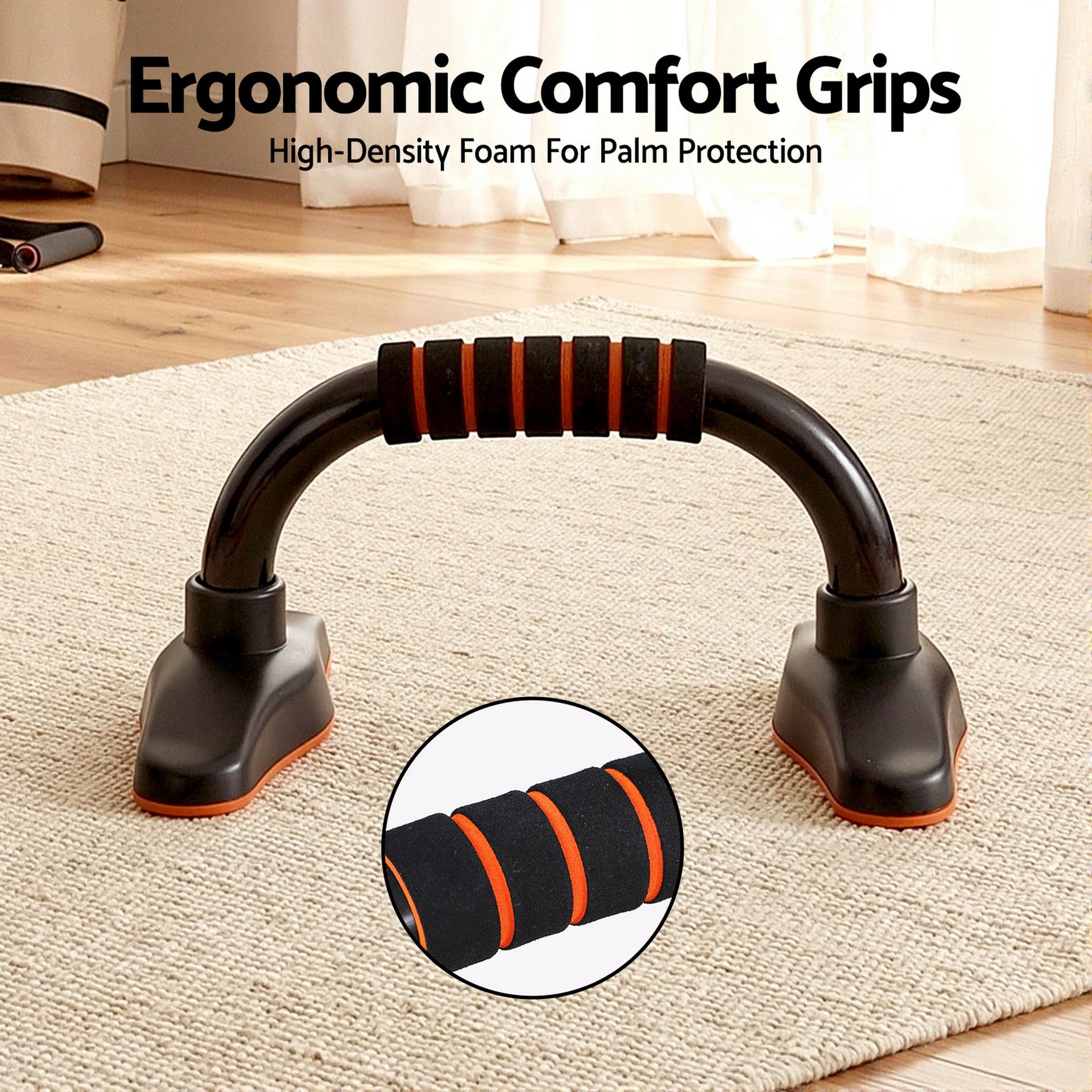 Everfit Push Up Bars Stands Parallel Handles Home Gym Fitness Strength Training Awezingly