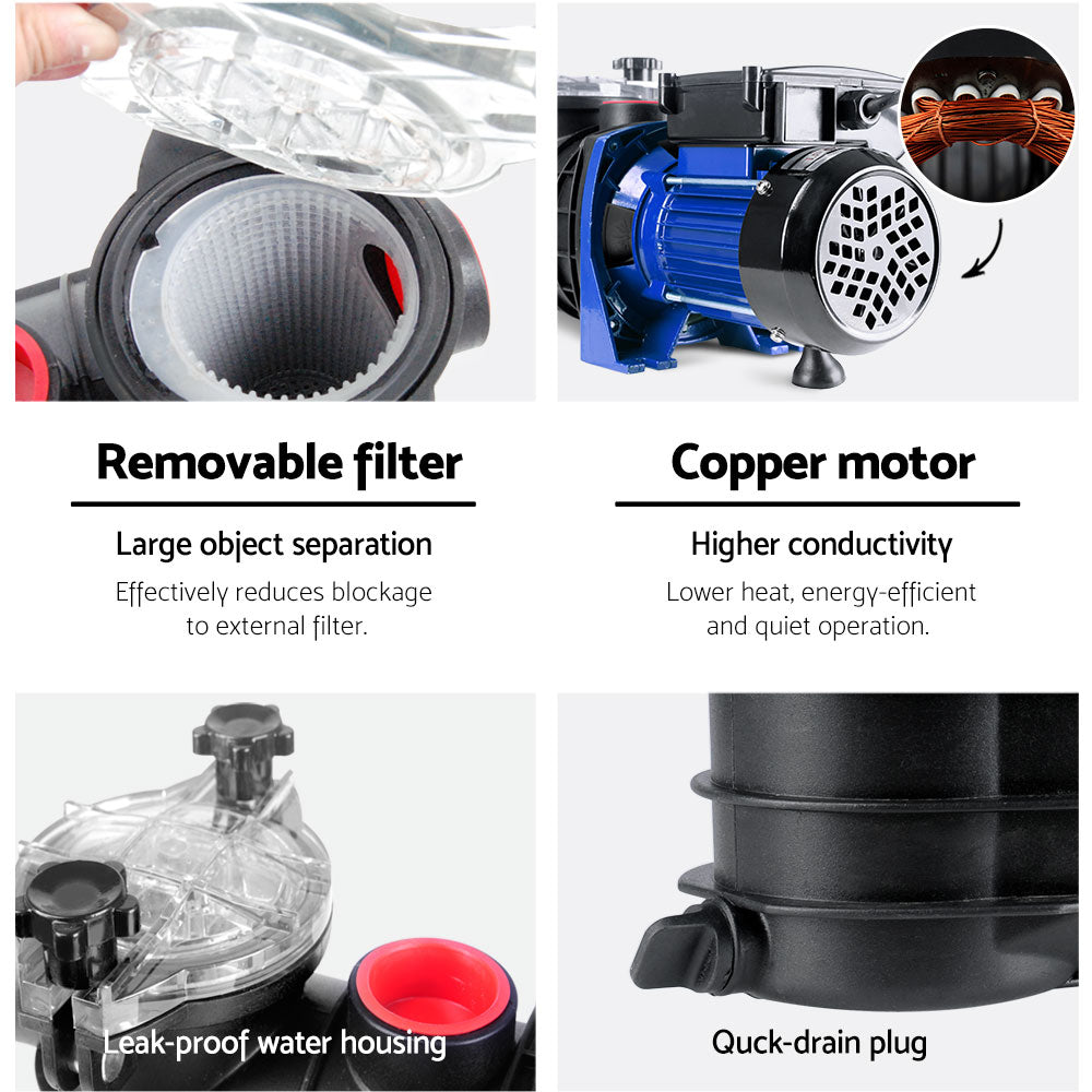Giantz 1200W Swimming Pool Water Pump Giantz
