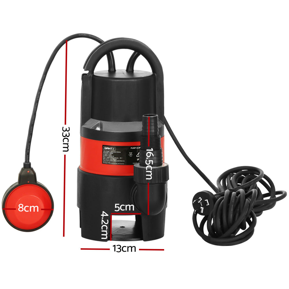 Giantz 750W Water Pump Dirty Submersible Sump Swim Pool Flooding Pond Clean Giantz