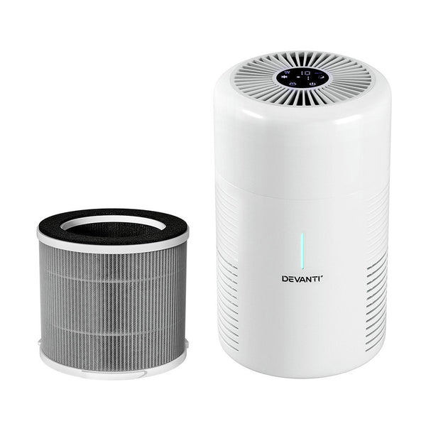 Devanti Air Purifier 3-layer HEPAh11 Filter Home Freshener Carbon PM2.5 Remover Awezingly