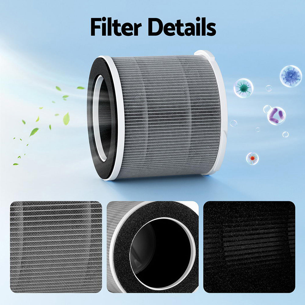 Devanti Air Purifier 3-layer HEPAh11 Filter Home Freshener Carbon PM2.5 Remover Awezingly