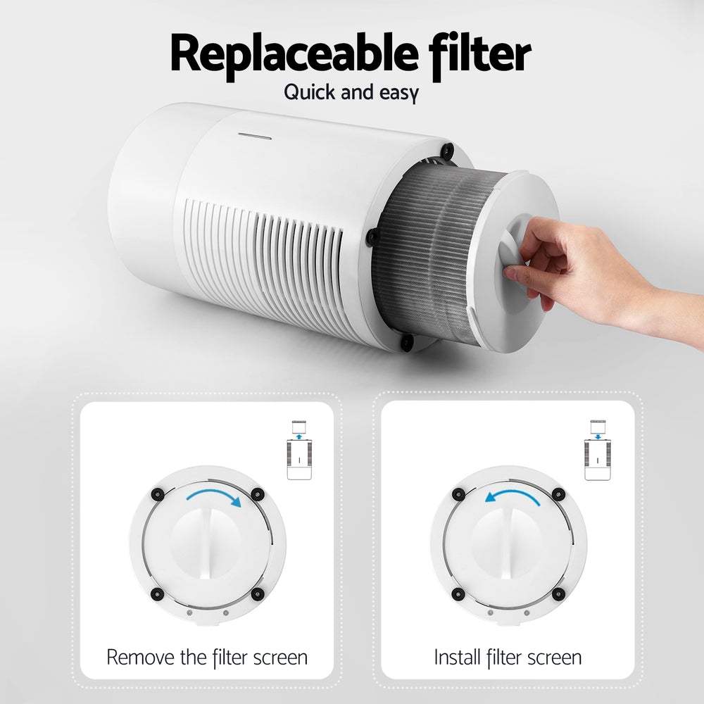 Devanti Air Purifier HEPA Filter Home Purifiers Dust Sensor PM2.5 Remover Devanti